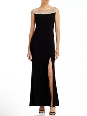 Adrianna Papell Illusion Mermaid Gown